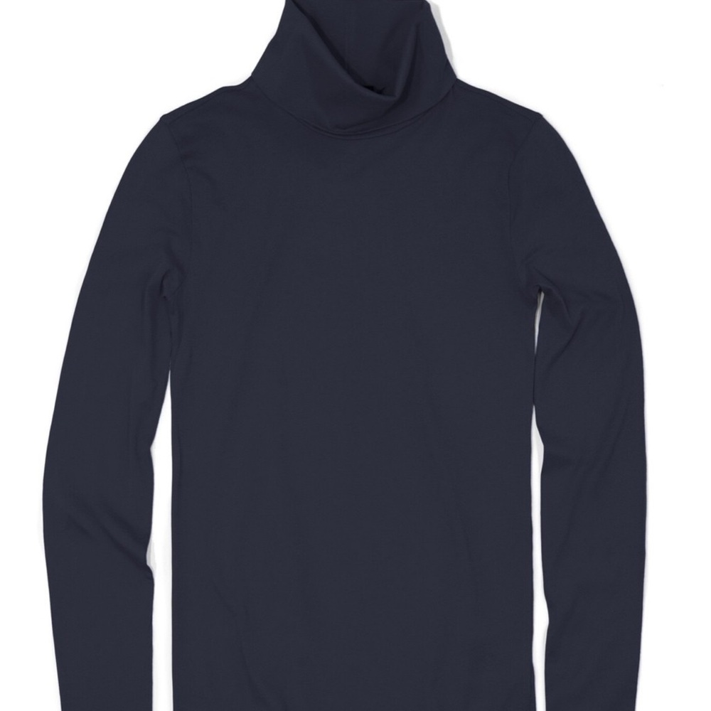 J Crew Crewcuts Tissue Tee Turtleneck Navy 4/5